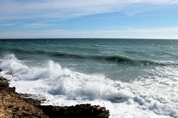 Wind an der Küste Spaniens