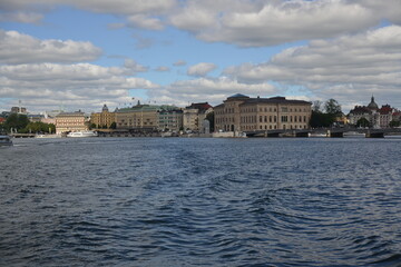 Obraz premium View of Stockholm from the water