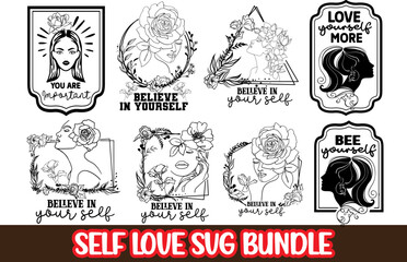 Self love svg design bundle