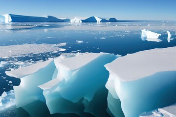 Icebergs - obrazy, fototapety, plakaty