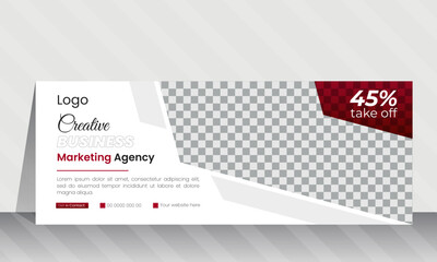 Creative Business social media Cover Design. modern banner design template. Creative social media cover template
