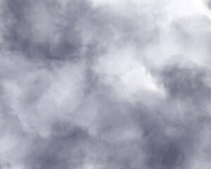 曇り空の雲のイラスト　背景
