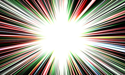 Shining explosion effect image