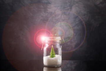 Wintertraum im Einmachglas