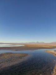 Fototapeta na wymiar Lagoon in the Atacama Desert