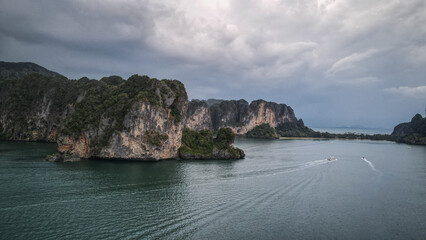 The scenic landscape of Krabi Province in Thailand