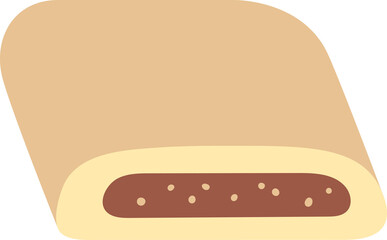 fig roll baked sweet bakery clipart