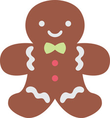 gingerbread man baked sweet bakery clipart