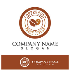 Obraz premium coffee bean icon drink logo images