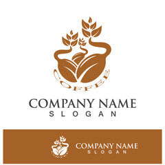 coffee bean icon drink logo images