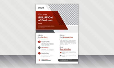 Corporate modern Business flyer design template. Geometric shape business flyer design layout, business poster design and leaflets.
