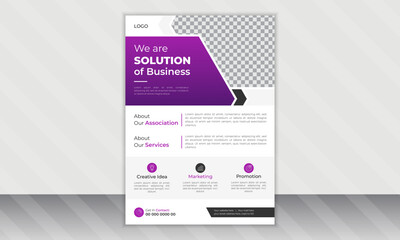 Corporate modern Business flyer design template. Geometric shape business flyer design layout, business poster design and leaflets.
