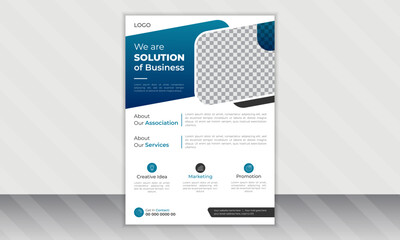 Corporate modern Business flyer design template. Geometric shape business flyer design layout, business poster design and leaflets.
