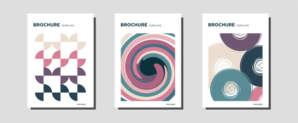 Brochure template set, poster design set, Company brochure template
