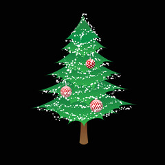 abstract christmas tree