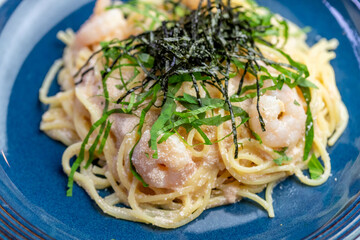 海老のたらこパスタ