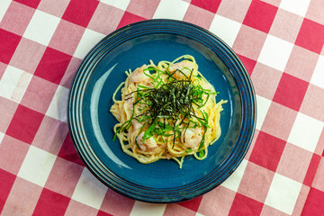 海老のたらこパスタ