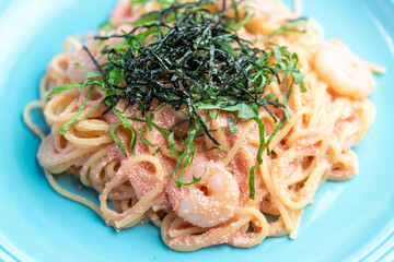 海老の明太子パスタ