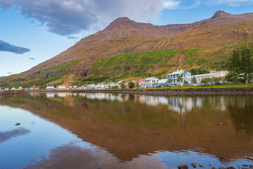 Cityscape of Seydisfjordur village (Eastern Iceland)