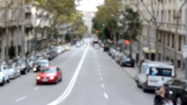 In the streets of Barcelona. Spain.