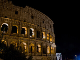 Colosseum in Rome at night