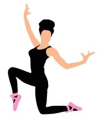 Young ballerina dancer