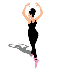 Young ballerina dancer