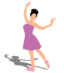 Young ballerina dancer