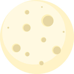 illustration with transparency of the moon for halloween.