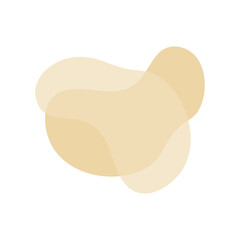 Beige Abstract Shape