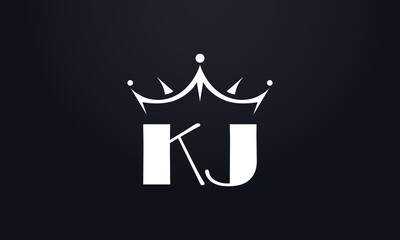 King crown logo design vector and extra bold queen symbol