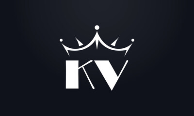 King crown logo design vector and extra bold queen symbol