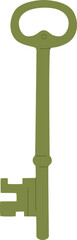 Green Vintage Key