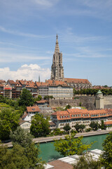 Looking across the city of Bern in Switzerland