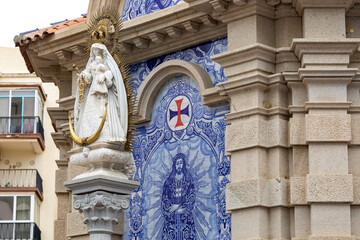 Ceuta Traditional Architecture in a Spanish Enclave in Africa. Ceuta Shares a Border with Morocco....