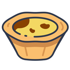 Egg tart icon