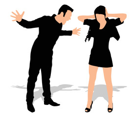 Couple fight