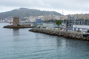 Ceuta Traditional Architecture in a Spanish Enclave in Africa. Ceuta Shares a Border with Morocco....