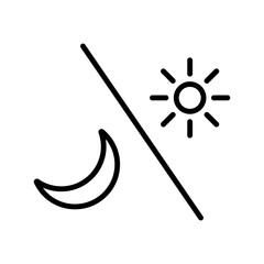 Sun and Moon Icon Vector isolated on background