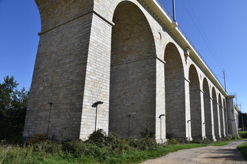 Fototapeta premium most, wiadukt, akwedukt, przęsłą, filary, kamienny, kolejowy, Boleslawiec, Dolny Slask, 