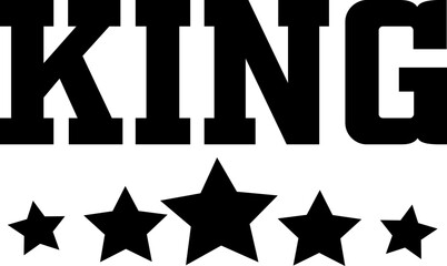 king with stars  men vector illustration