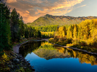 McDonald Creek in Glacier National Park, Montana, USA