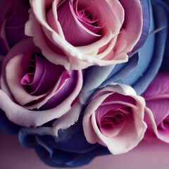 multicolor magic garden rose,wedding gift,feather decorate