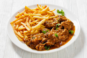 Flemish Stew, carbonnade, beef stew with fries