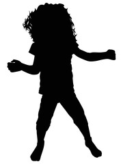silhouette of a child