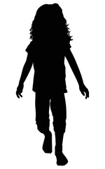 silhouette of a child