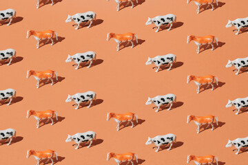 seamless pattern with cows
