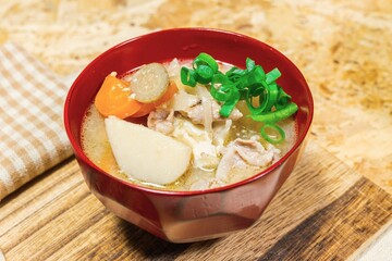 具だくさんの豚汁