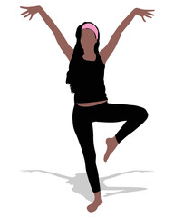 Obraz premium Fitness woman doing exercise