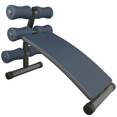 3d Abdominal Bench isolated object with high quality render